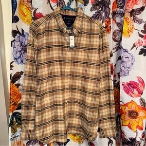 Tommy Hilfiger Plaid Button-Up Shirt NWT